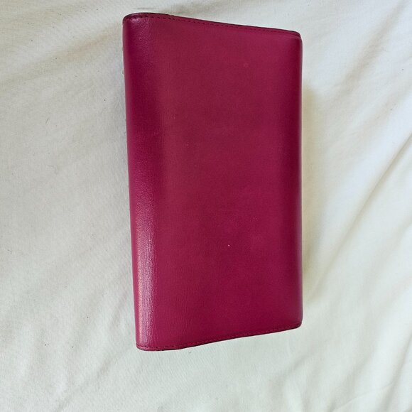 Louboutin Pink spiked leather wallet wristlet clutch - Picture 4 of 16